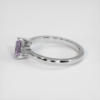 0.98 Ct. Purple Sapphire Ring, 10K White Gold 4