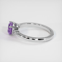 1.18 Ct. Purple Sapphire Ring, 10K White Gold 4