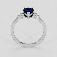 1.19 Ct. Blue Sapphire Ring, 14K White Gold 3