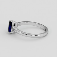 1.19 Ct. Blue Sapphire Ring, 14K White Gold 4