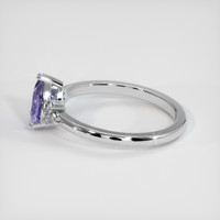 0.89 Ct. Purple Sapphire Ring, 14K White Gold 4
