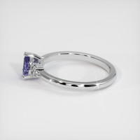 0.42 Ct. Sapphire Ring, 14K White Gold 4