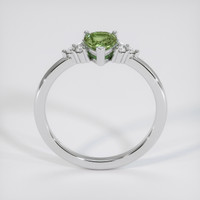 0.83 Ct. Green Sapphire Ring, 18K White Gold 3