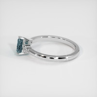 1.24 Ct. Sapphire Ring, 18K White Gold 4