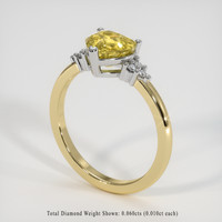 1.66 Ct. Gemstone Ring, 14K White & Yellow 2