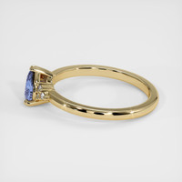 0.48 Ct. Blue Sapphire Ring, 10K Yellow Gold 4