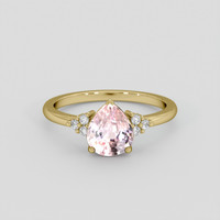 1.88 Ct. Pink Sapphire Ring, 10K Yellow Gold 1