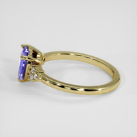 1.52 Ct. Purplish Blue Sapphire Ring, 10K Yellow Gold 4