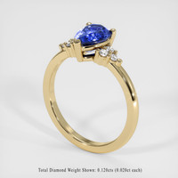 1.41 Ct. Sapphire Ring, 14K Yellow Gold 2