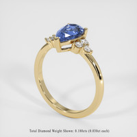 1.58 Ct. Sapphire Ring, 14K Yellow Gold 2