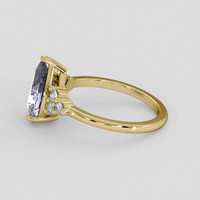2.27 Ct. Blue Sapphire Ring, 14K Yellow Gold 4