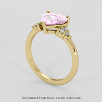 1.96 Ct. Pink Sapphire Ring, 14K Yellow Gold 2