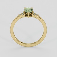 0.83 Ct. Green Sapphire Ring, 14K Yellow Gold 3