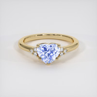 1.63 Ct. Blue Sapphire Ring, 14K Yellow Gold 1