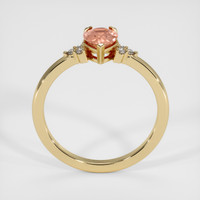 1.09 Ct. Padparadscha Sapphire Ring, 14K Yellow Gold 3