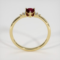 0.52 Ct. Ruby Ring, 18K Yellow Gold 3
