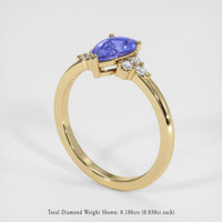 1.30 Ct. Sapphire Ring, 18K Yellow Gold 2