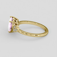 1.96 Ct. Pink Sapphire Ring, 18K Yellow Gold 4