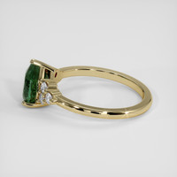 2.04 Ct. Green Sapphire Ring, 18K Yellow Gold 4