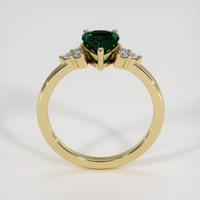 1.30 Ct. Bluish Green Sapphire Ring, 18K Yellow Gold 3
