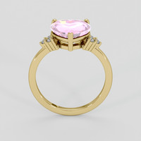 3.13 Ct. Pink Sapphire Ring, 18K Yellow Gold 3