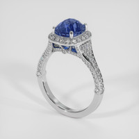 3.69 Ct. Blue Sapphire Ring, Platinum 950 2