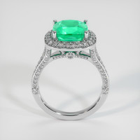 3.38 Ct. Emerald Ring, Platinum 950 3