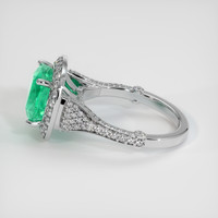 3.38 Ct. Emerald Ring, Platinum 950 4