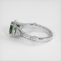 1.06 Ct. Bluish Green Sapphire Ring, Platinum 950 4
