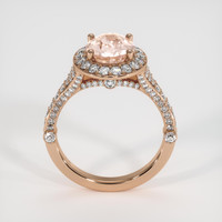1.84 Ct. Peach Sapphire Ring, 14K Rose Gold 3