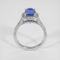 3.69 Ct. Blue Sapphire Ring, 14K White Gold 3