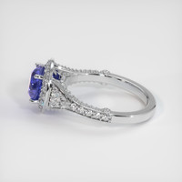 2.55 Ct. Blue Sapphire Ring, 14K White Gold 4