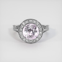 4.01 Ct. Pink Sapphire Ring, 14K White Gold 1