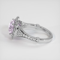 4.01 Ct. Pink Sapphire Ring, 14K White Gold 4