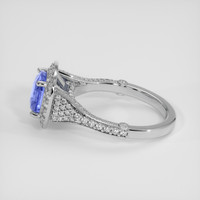 3.03 Ct. Blue Sapphire Ring, 14K White Gold 4