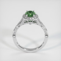 1.06 Ct. Bluish Green Sapphire Ring, 14K White Gold 3