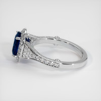 2.34 Ct. Blue Sapphire Ring, 18K White Gold 4