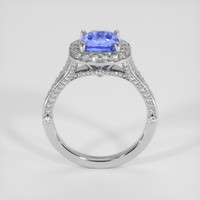 3.03 Ct. Blue Sapphire Ring, 18K White Gold 3