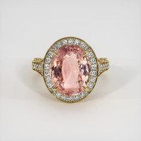 8.08 Ct. Sapphire Ring, 18K Yellow Gold 1