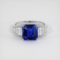 4.20 Ct. Sapphire Ring, Platinum 950 1