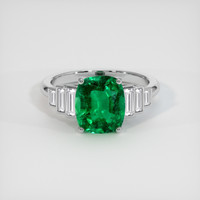 2.52 Ct. Emerald Ring, Platinum 950 1