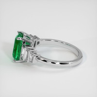 2.43 Ct. Emerald Ring, Platinum 950 4