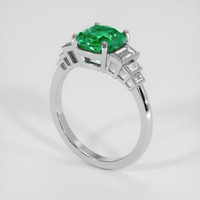1.93 Ct. Emerald Ring, Platinum 950 2