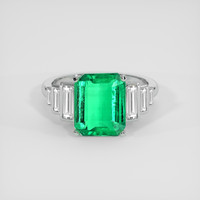 3.05 Ct. Emerald Ring, Platinum 950 1