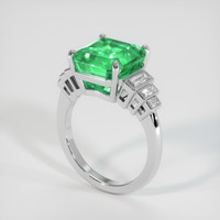 5.38 Ct. Emerald Ring, Platinum 950 2