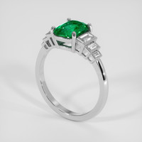 1.52 Ct. Emerald Ring, Platinum 950 2