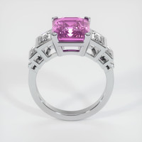 6.02 Ct. Pink Sapphire Ring, Platinum 950 3
