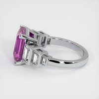 6.02 Ct. Pink Sapphire Ring, Platinum 950 4