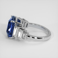 7.06 Ct. Blue Sapphire Ring, Platinum 950 4