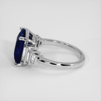 4.51 Ct. Blue Sapphire Ring, Platinum 950 4